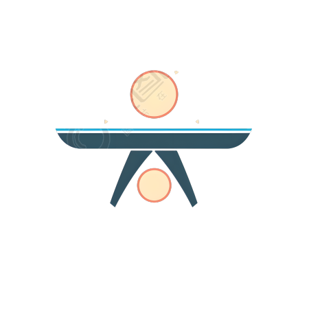 乒乓球logo插画设计素材