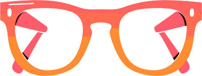 眼镜卡通插画元素