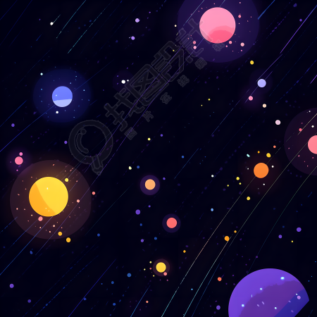 太空背景图形元素