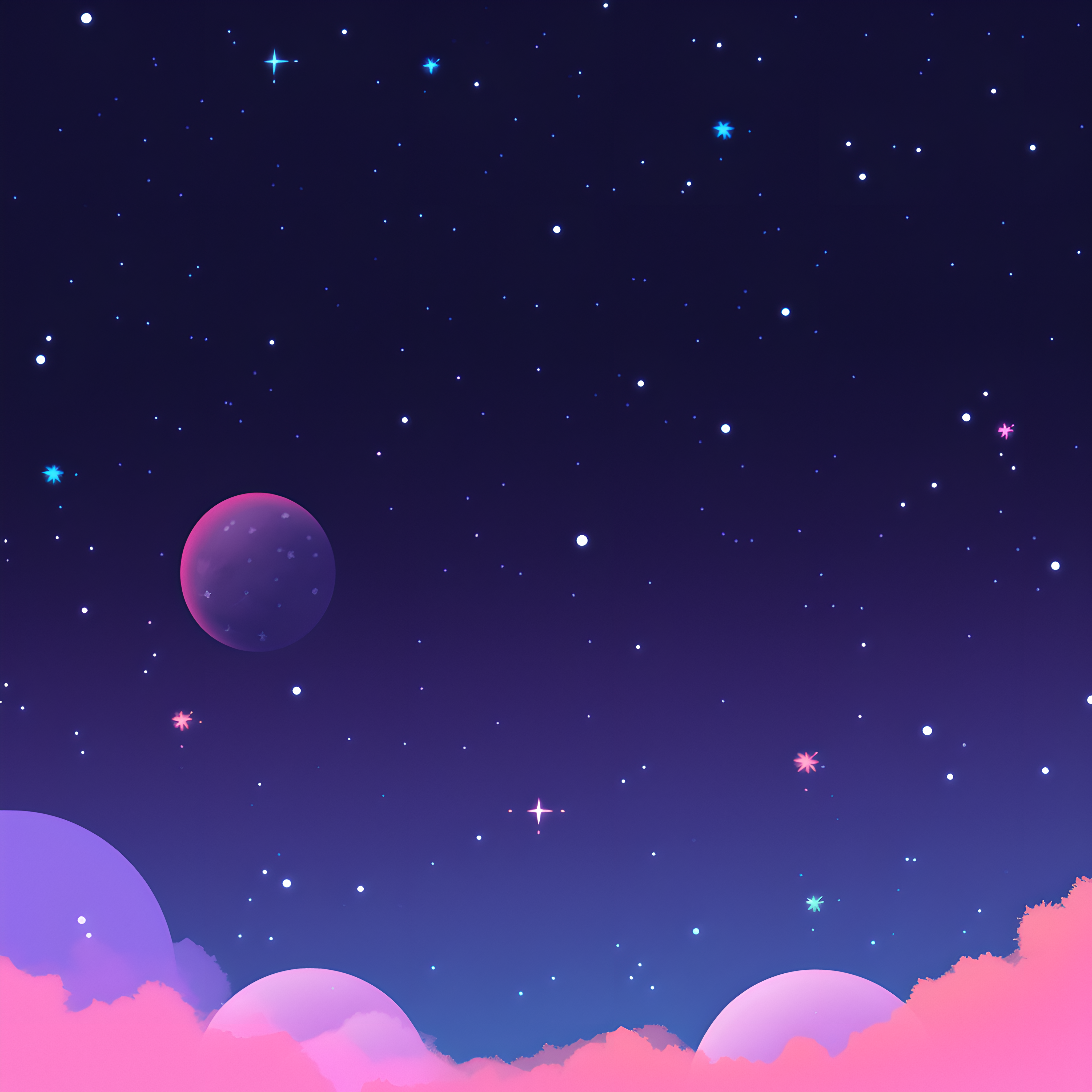 太空背景商业设计插图