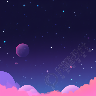 太空背景商业设计插图