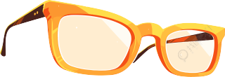 眼镜卡通插画