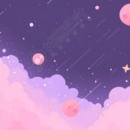 太空背景插图
