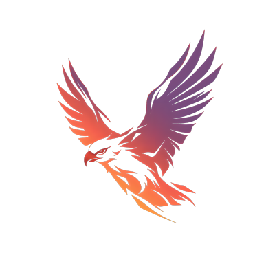 老鹰logo渐变插图