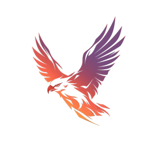 老鹰logo渐变插图