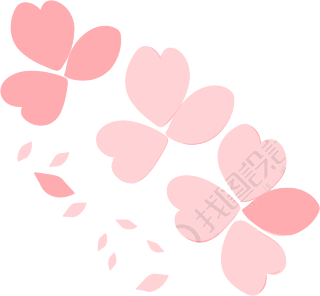 花瓣透明背景插画