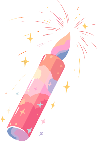 鞭炮插画设计元素