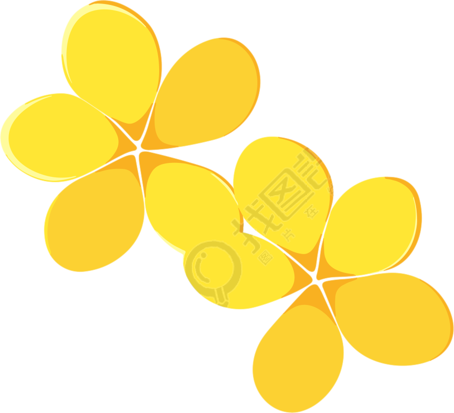 花瓣简单平面插画