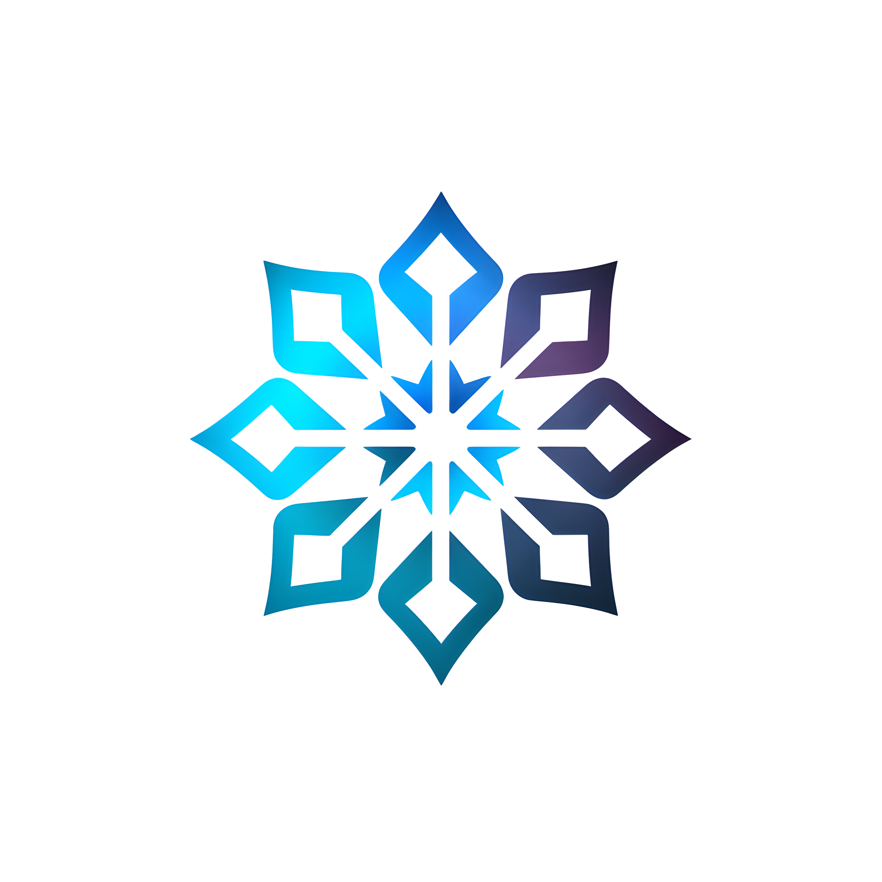 雪花图标插画设计素材