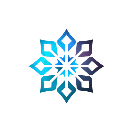 雪花图标插画设计素材