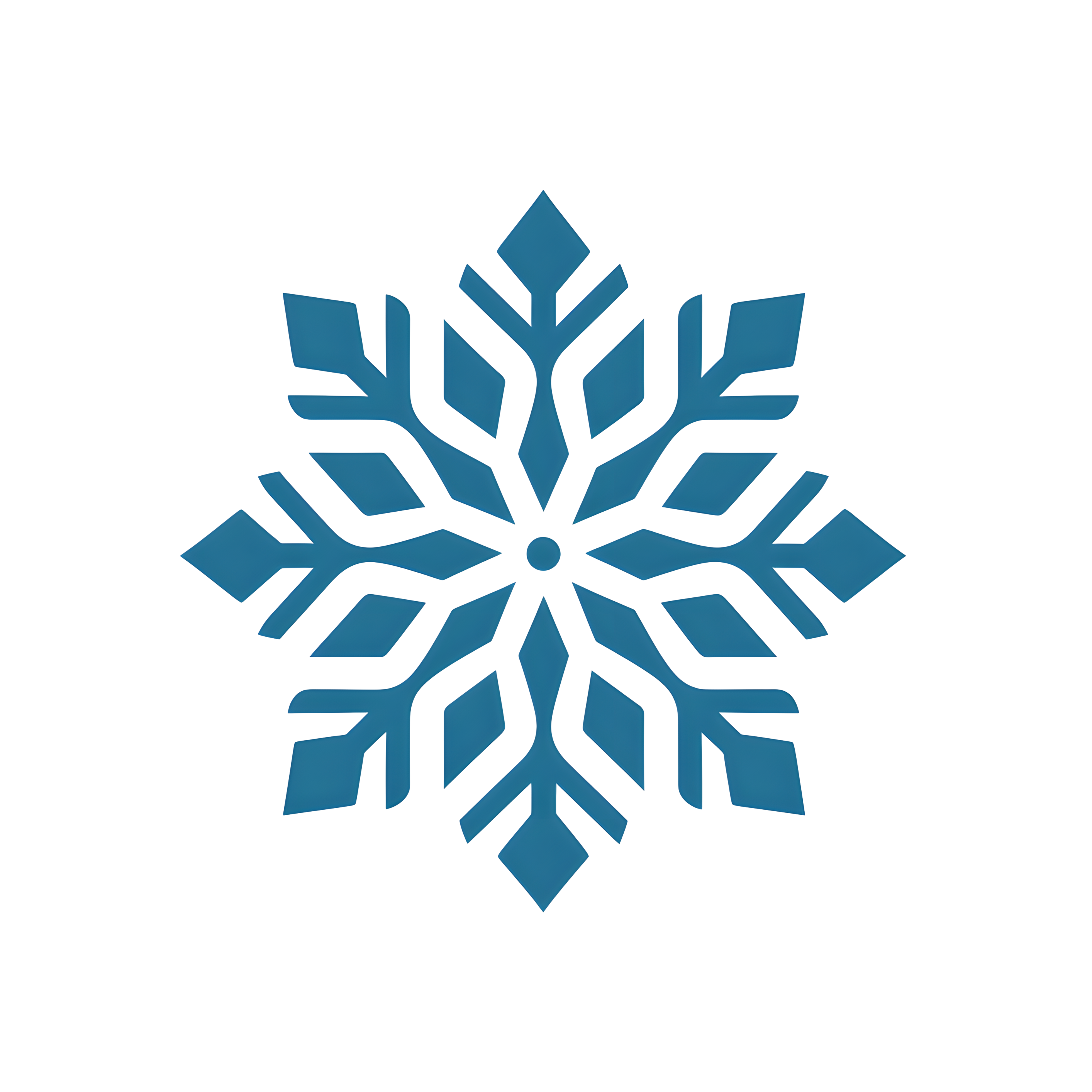 雪花图标可商用插画