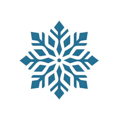 雪花图标可商用插画