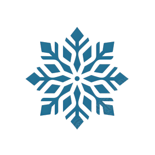 雪花图标可商用插画