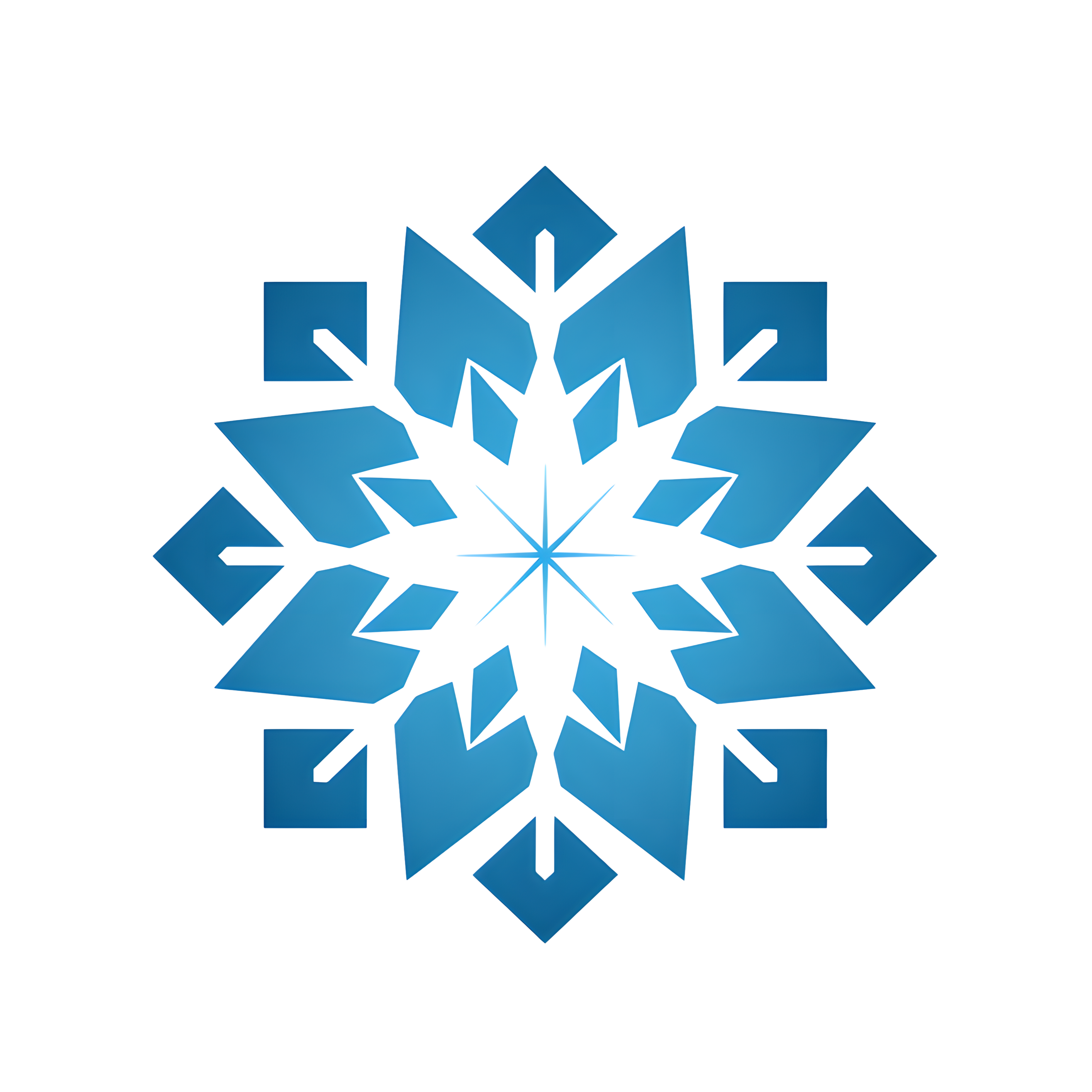 雪花图标创意设计元素