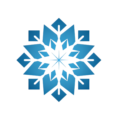 雪花图标创意设计元素