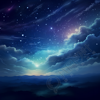 奇幻星空可商用素材