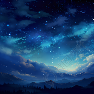 奇幻星空图形设计元素