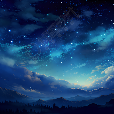 奇幻星空图形设计元素
