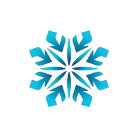 雪花图标创意插图
