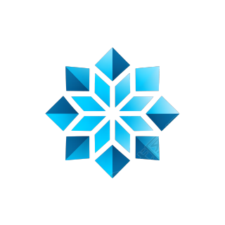 雪花图标美丽素材