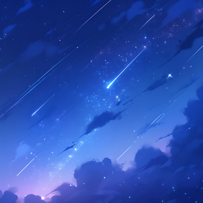 奇幻星空透明背景素材