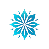 雪花图标商业设计素材