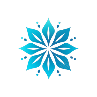 雪花图标商业设计素材