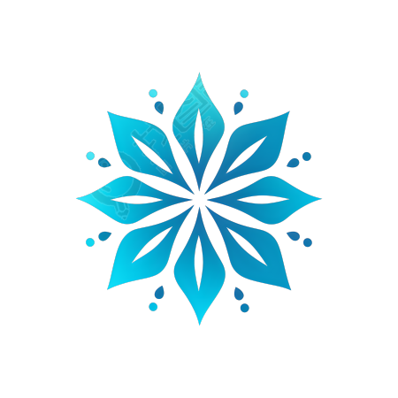 雪花图标商业设计素材