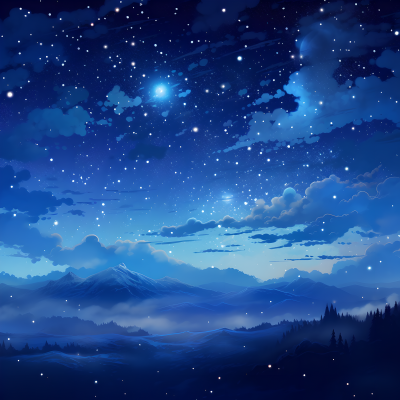 奇幻星空简约素材
