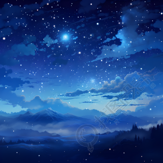 奇幻星空简约素材