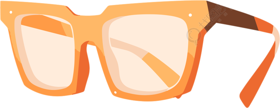 眼镜卡通PNG插图