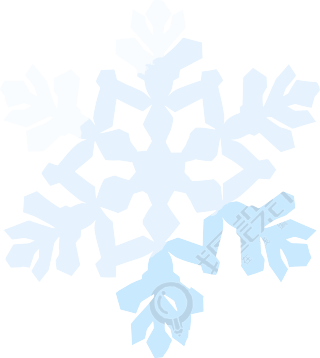雪花矢量图形设计素材