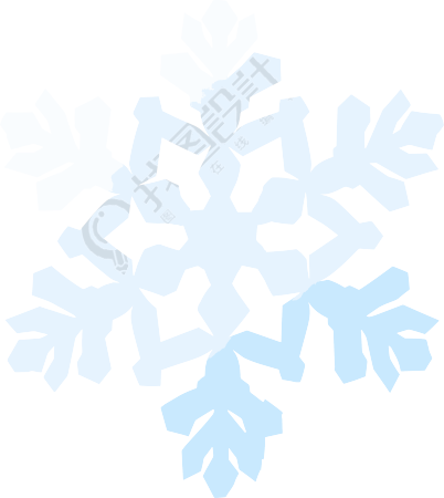 雪花矢量图形设计素材