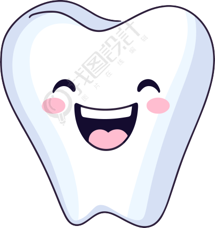 牙齿卡通商业设计插图