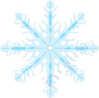 雪花矢量透明背景素材