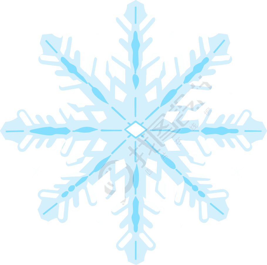 雪花矢量透明背景素材