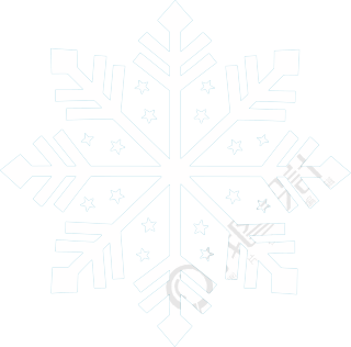 雪花矢量背景透明插图