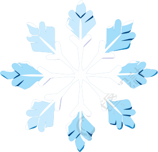 雪花矢量简约插画