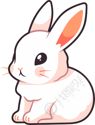 小白兔卡通素材