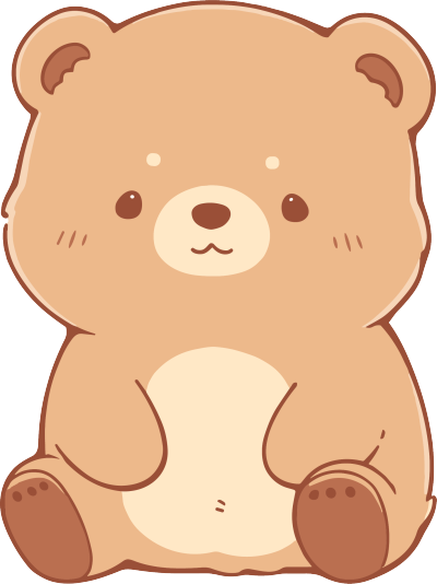 卡通小熊插图