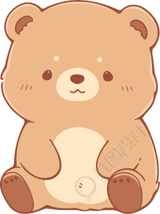 卡通小熊插图