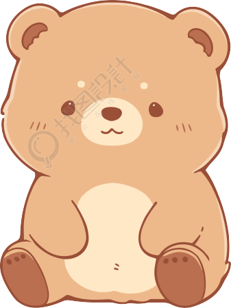 卡通小熊插图