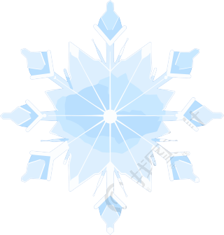 雪花矢量插画