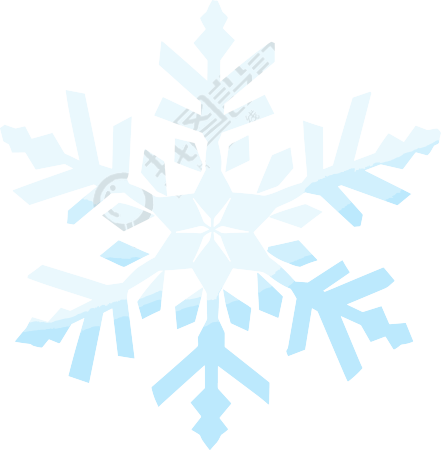 雪花矢量插图