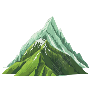 山峰透明背景素材