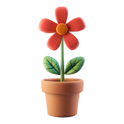 3D花卉插画素材