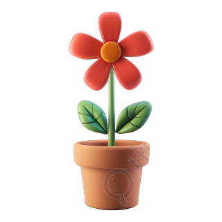 3D花卉插画素材