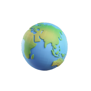 3D地球图形插画