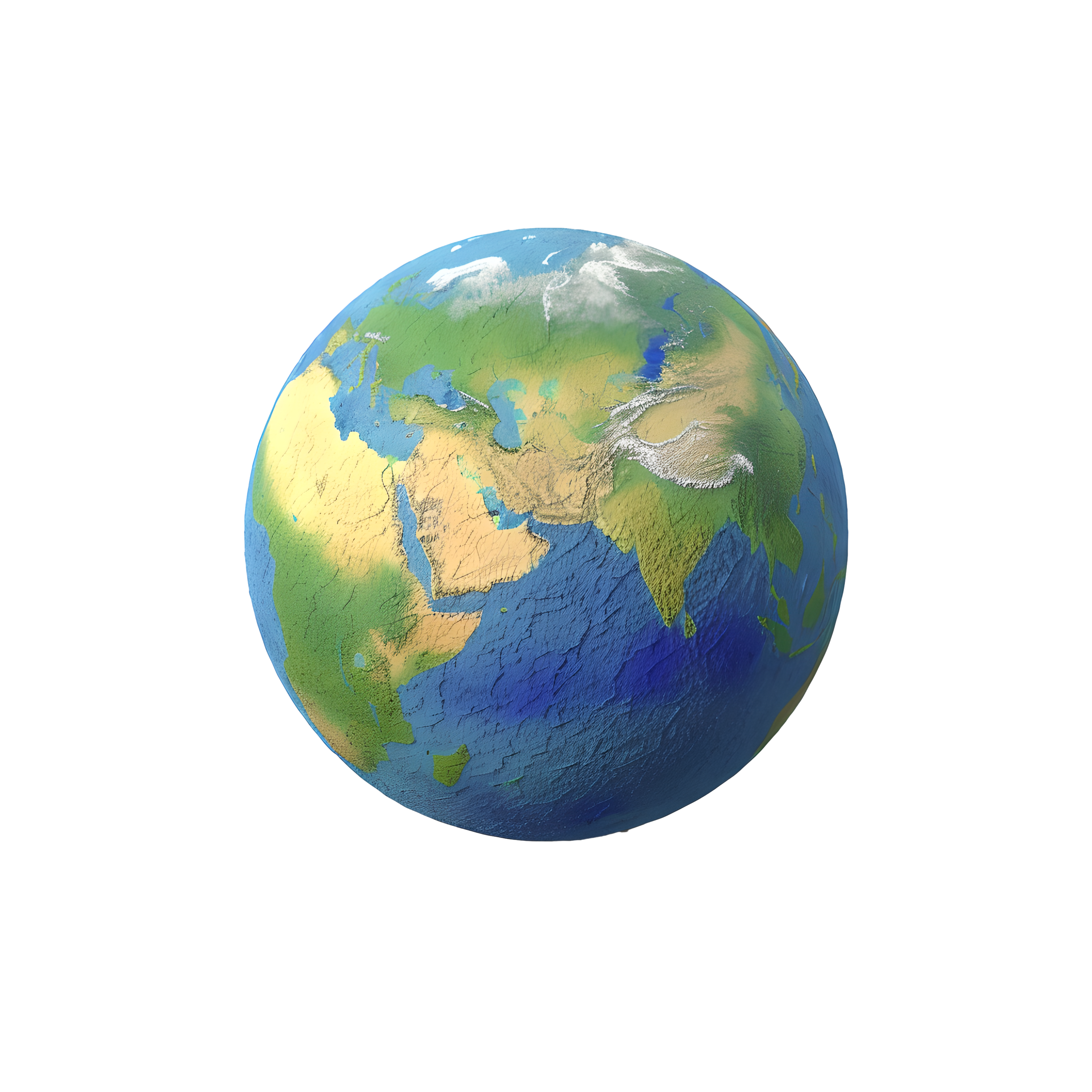 3D地球卡通图案元素