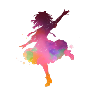 舞蹈剪影插画设计素材